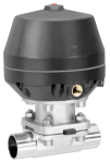 Pneumatically operated diaphragm valves