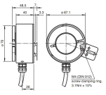 Енкодер RHI90N-0NAK1R61N-01024, порожнистий вал 45мм, кабель 1м, 10 V ... 30 V, push-pull 1024 імп/об