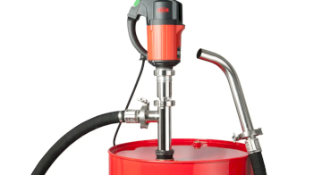 A FLUX cordless pump tops up sulphuric acid in the plating bath