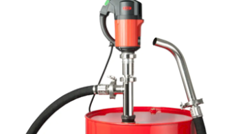 A FLUX cordless pump tops up sulphuric acid in the plating bath